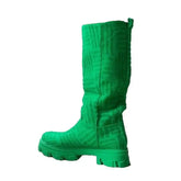 Solid Color Thick-soled Thick-heeled Boots